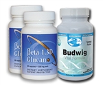 Beta 1, 3D Glucan & Budwig - 1 Month Supply (4 Caps)