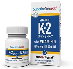 Vitamin K2 (MK7) 100 mcg with D3 (5000 IU)
